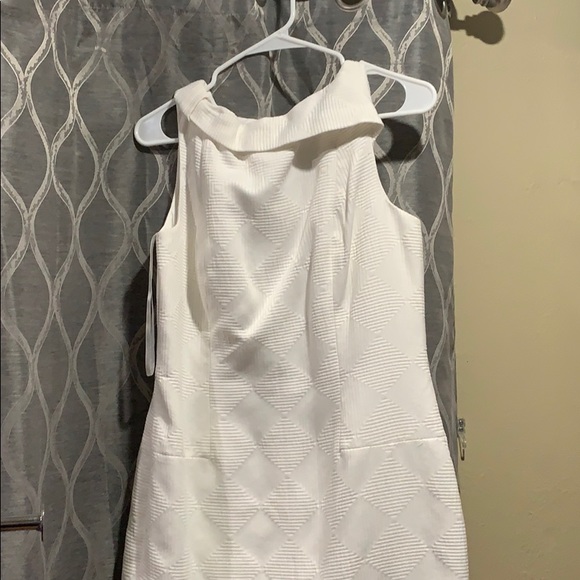 White Anne Klein scoop neck dress - Picture 1 of 4